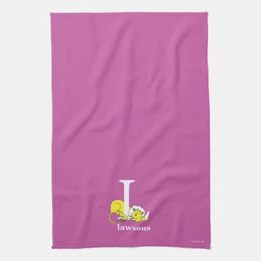 Dr. Seuss ABC: Letter L - White | Jouw namen toevo Theedoek (Verticaal)