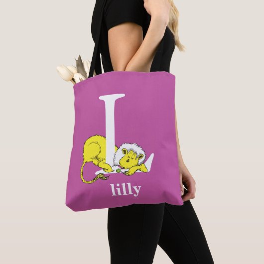 Dr. Seuss ABC: Letter L - White | Jouw namen toevo Tote Bag (Dichtbij)