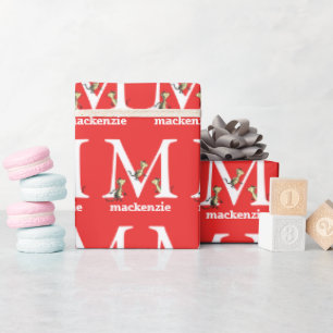 Dr. Seuss ABC: Letter M - White   Jouw namen toevo Cadeaupapier