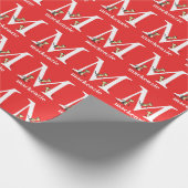 Dr. Seuss ABC: Letter M - White | Jouw namen toevo Cadeaupapier (Hoek)