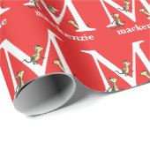 Dr. Seuss ABC: Letter M - White | Jouw namen toevo Cadeaupapier (Rol Hoek)