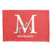 Dr. Seuss ABC: Letter M - White | Jouw namen toevo Kussensloop (Voorkant)