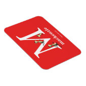 Dr. Seuss ABC: Letter M - White | Jouw namen toevo Magneet (Rechterzijde)