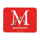 Dr. Seuss ABC: Letter M - White | Jouw namen toevo Magneet (Horizontaal)