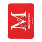 Dr. Seuss ABC: Letter M - White | Jouw namen toevo Magneet (Verticaal)