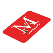 Dr. Seuss ABC: Letter M - White | Jouw namen toevo Magneet (Linkerzijde)