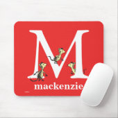 Dr. Seuss ABC: Letter M - White | Jouw namen toevo Muismat (Met muis)