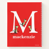 Dr. Seuss ABC: Letter M - White | Jouw namen toevo Notitieboek (Achterkant)