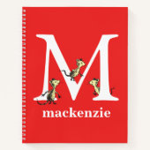 Dr. Seuss ABC: Letter M - White | Jouw namen toevo Notitieboek (Voorkant)