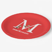 Dr. Seuss ABC: Letter M - White | Jouw namen toevo Papieren Bordje (Gekanteld)