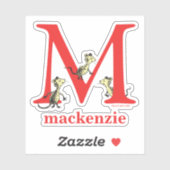 Dr. Seuss ABC: Letter M - White | Jouw namen toevo Sticker (Vel)