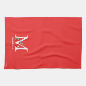 Dr. Seuss ABC: Letter M - White | Jouw namen toevo Theedoek (Horizontaal)