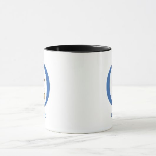 Dr. Seuss ABC: Letter O - Blue | Jouw namen toevoe Mok (Midden)