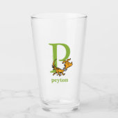 Dr. Seuss ABC: Letter P - Green | Jouw namen toevo Glas (Voorkant)