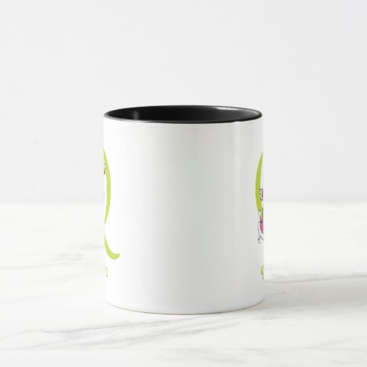 Dr. Seuss ABC: Letter Q - Green | Jouw namen toevo Mok (Midden)