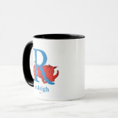 Dr. Seuss ABC: Letter R - Blue | Jouw namen toevoe Mok (Voorkant links)