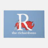 Dr. Seuss ABC: Letter R - White | Jouw namen toevo Deurmat (Voorkant)