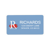 Dr. Seuss ABC: Letter R - White | Jouw namen toevo Etiket (Voorkant)