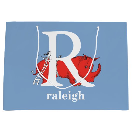 Dr. Seuss ABC: Letter R - White | Jouw namen toevo Groot Cadeauzakje (Voorkant)