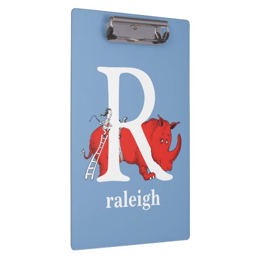 Dr. Seuss ABC: Letter R - White | Jouw namen toevo Klembord (Rechts)
