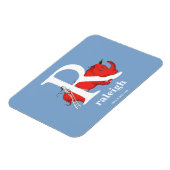 Dr. Seuss ABC: Letter R - White | Jouw namen toevo Magneet (Linkerzijde)