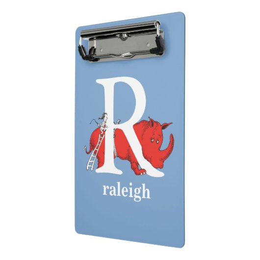 Dr. Seuss ABC: Letter R - White | Jouw namen toevo Mini Klembord (Angled2)