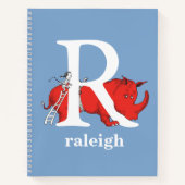Dr. Seuss ABC: Letter R - White | Jouw namen toevo Notitieboek (Voorkant)