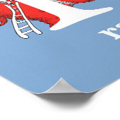 Dr. Seuss ABC: Letter R - White | Jouw namen toevo Poster (Hoek)