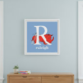 Dr. Seuss ABC: Letter R - White | Jouw namen toevo Poster