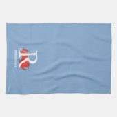 Dr. Seuss ABC: Letter R - White | Jouw namen toevo Theedoek (Horizontaal)