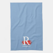 Dr. Seuss ABC: Letter R - White | Jouw namen toevo Theedoek (Verticaal)
