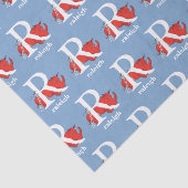 Dr. Seuss ABC: Letter R - White | Jouw namen toevo Tissuepapier (Detail)