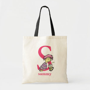 Dr. Seuss ABC: Letter S - Roze   Jouw namen toevoe Tote Bag
