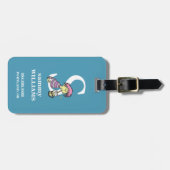 Dr. Seuss ABC: Letter S - White | Jouw namen toevo Bagagelabel (Voorkant horizontaal)