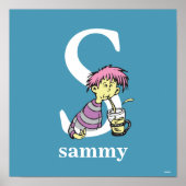 Dr. Seuss ABC: Letter S - White | Jouw namen toevo Poster (Voorkant)