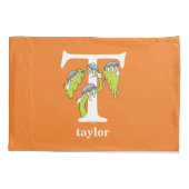 Dr. Seuss ABC: Letter T - White | Jouw namen toevo Kussensloop (Achterkant)