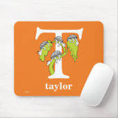 Dr. Seuss ABC: Letter T - White | Jouw namen toevo Muismat (Met muis)