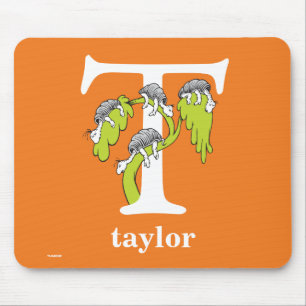 Dr. Seuss ABC: Letter T - White   Jouw namen toevo Muismat