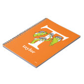 Dr. Seuss ABC: Letter T - White | Jouw namen toevo Notitieboek (Linkerzijde)