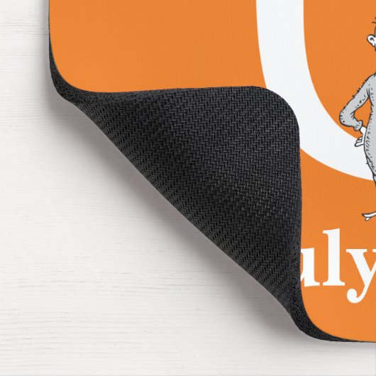 Dr. Seuss ABC: Letter U - White | Jouw namen toevo Muismat (Hoek)