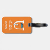 Dr. Seuss ABC: Letter U - wit| Jouw namen toevoege Bagagelabel (Achterkant horizontaal)