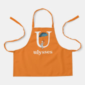 Dr. Seuss ABC: Letter U - wit| Jouw namen toevoege Schort (Voorkant)