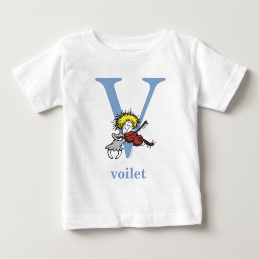 Dr. Seuss ABC: Letter V - Blue | Jouw namen toevoe (Voorkant)