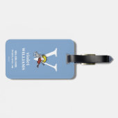 Dr. Seuss ABC: Letter V - White | Jouw namen toevo Bagagelabel (Achterkant horizontaal)