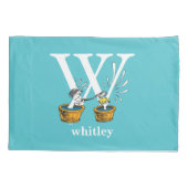 Dr. Seuss ABC: Letter W - White | Jouw namen toevo Kussensloop (Achterkant)