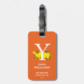 Dr. Seuss ABC: Letter Y - White | Jouw namen toevo Bagagelabel (Achterkant verticaal)