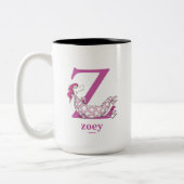 Dr. Seuss ABC: Letter Z - Paars | Jouw namen toevo Tweekleurige Koffiemok (Links)