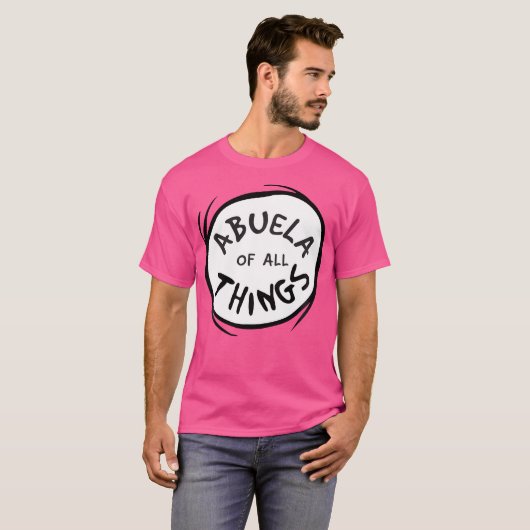 Dr. Seuss Abuela (grootmoeder) van All Things Embl T-shirt (Voorkant volledig)