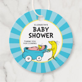 Dr. Seuss | Baby shower van één visjongen Bedankjes Labels