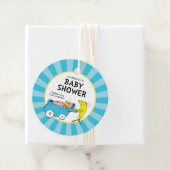 Dr. Seuss | Baby shower van één visjongen Bedankjes Labels (In situ)